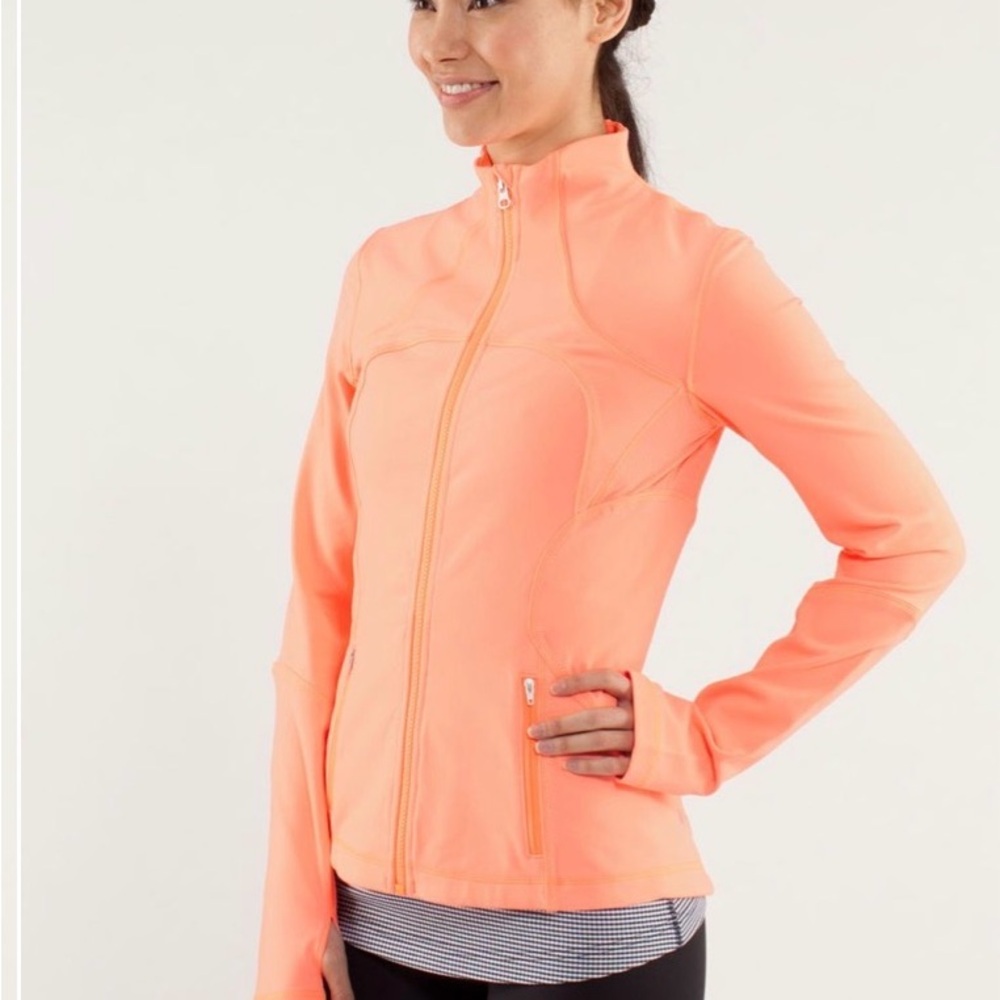 Lululemon Neon Orange Forme Jacket